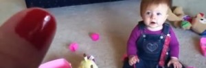 She Holds Her Finger Up To Her Baby. What Happens Next? HILARIOUS!