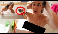 Crazy Bath Hair Loss Prank on Girlfriend